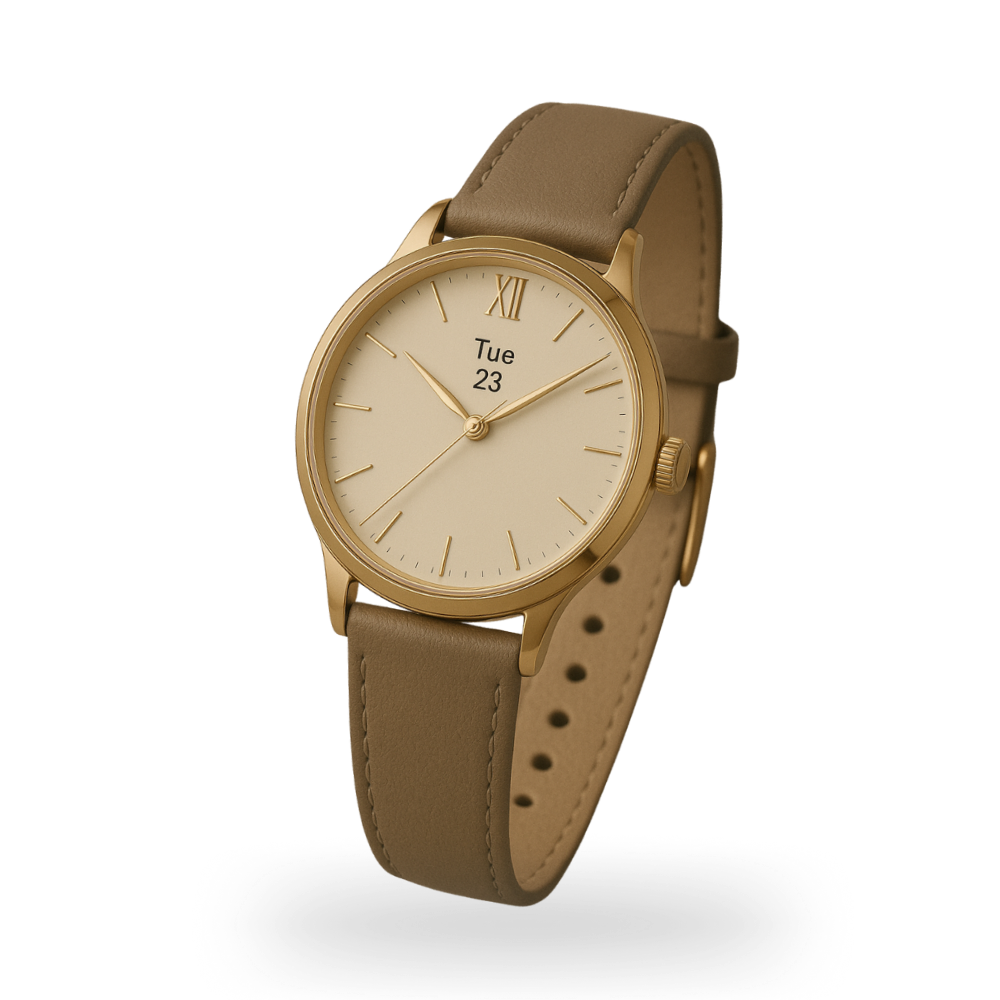 Skin Toned Slim Watch